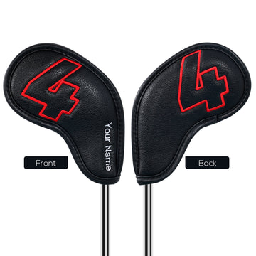 Custom Colorful No. Magnetic Leather Iron Covers
